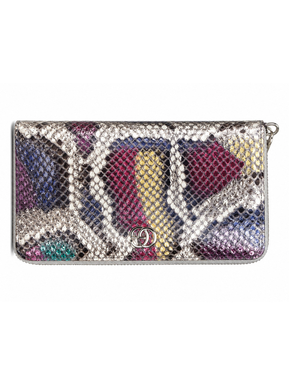 RareGUCCI GG Marmont Multicolor Python Zip-Around Wallet